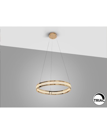 LORIAN- LAMPARA 1 ARO DORADO BRILLO